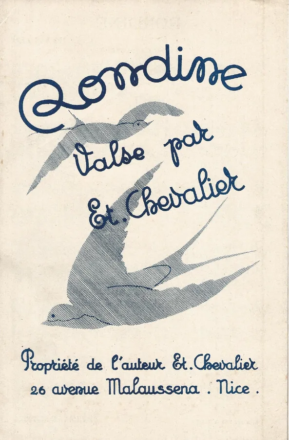 Cover for Et. Chevalier | Rondine | Piano
