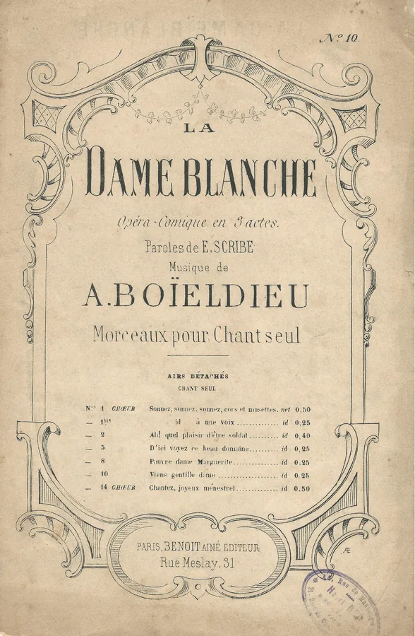 Cover for F.A. Boieldieu | Viens Gentille Dame | Vocals