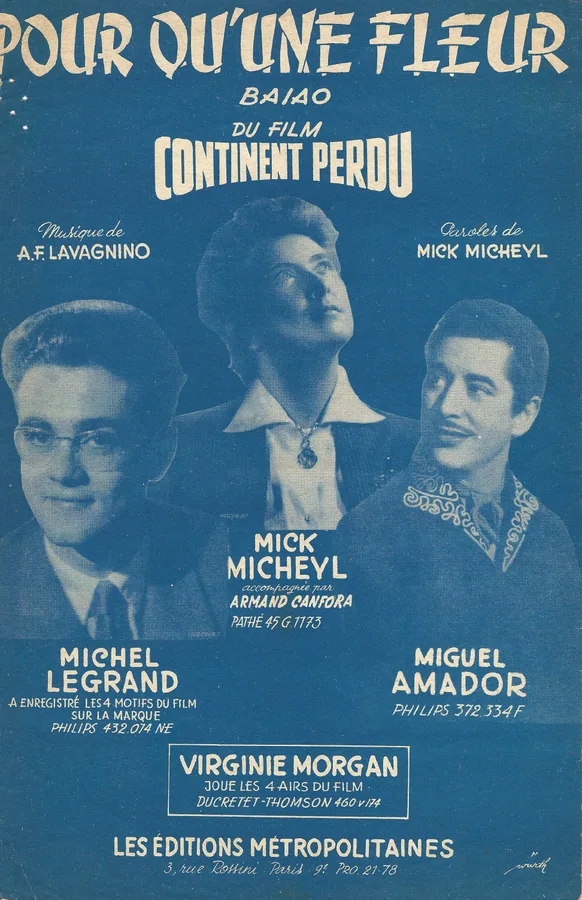 Cover for A.F. Lavagnino | Michel Legrand | Pour Qu'Une Fleur | Vocals