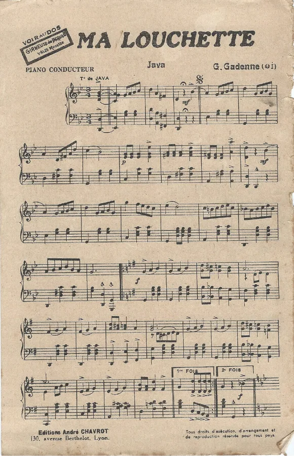 Cover for G. Gadenne | Ma Louchette | Orchestra