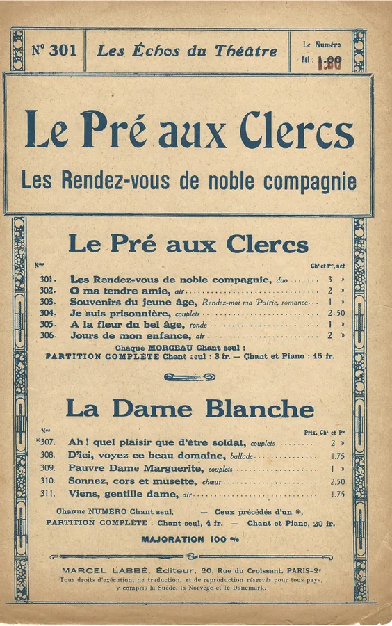 Cover for Herold | Les rendez vous du noble compagnie | Chanson