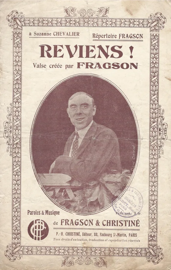 Cover for Henri Fragson | Henri Christiné | Reviens! | Chanson