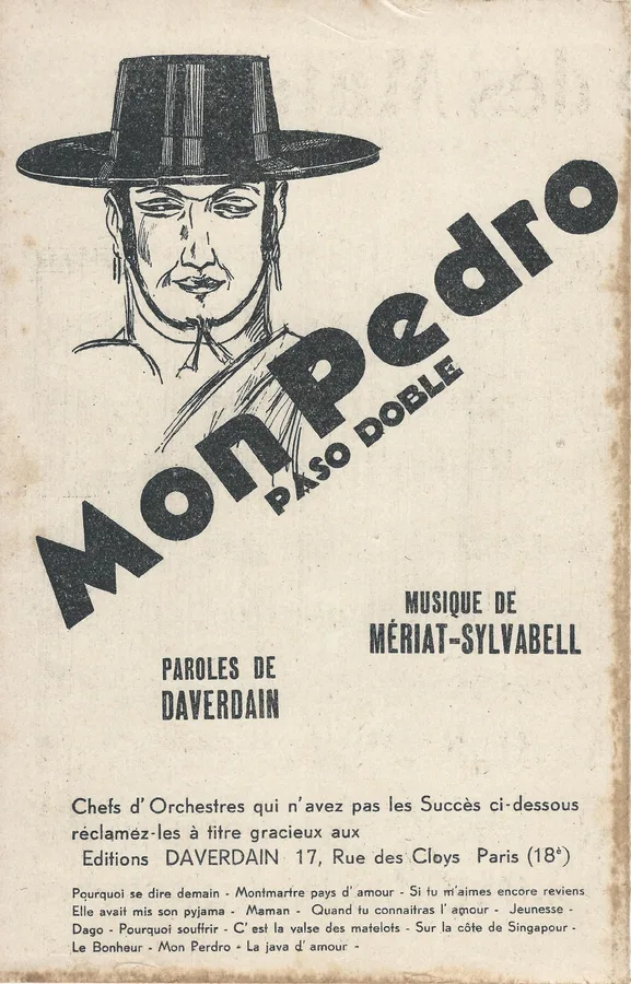 Cover for Meriat | Sylvabell | Mon Pedro | Accordion | Vocals