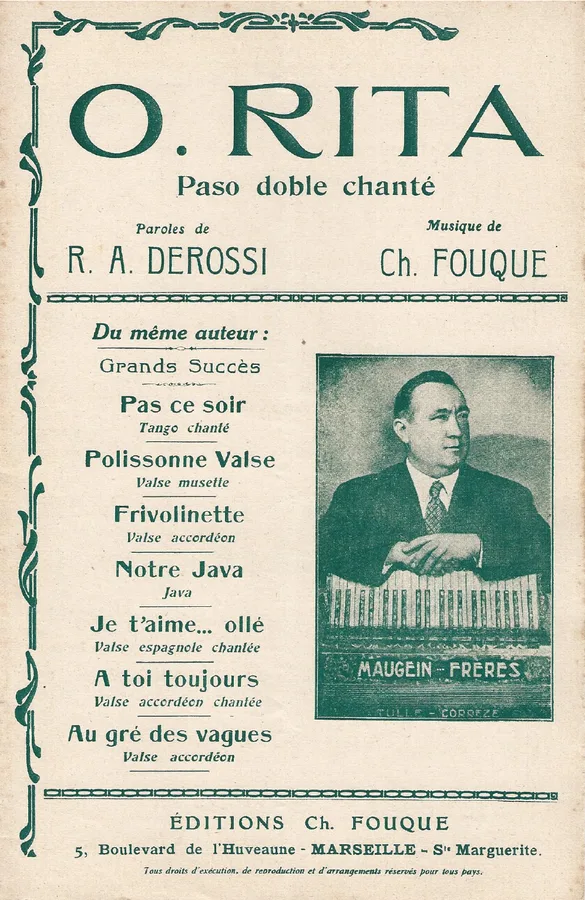 Cover for Ch. Fouque | O.Rita | Orchestra