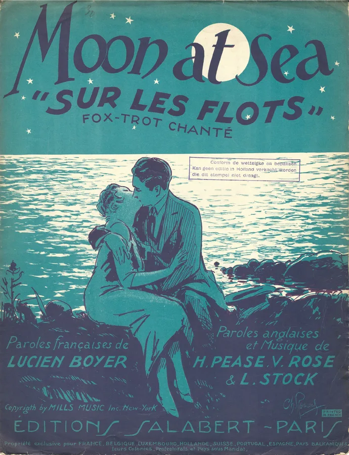 Cover for H. Pease | Lucien Boyer | Moon at Sea | Piano | Vocals