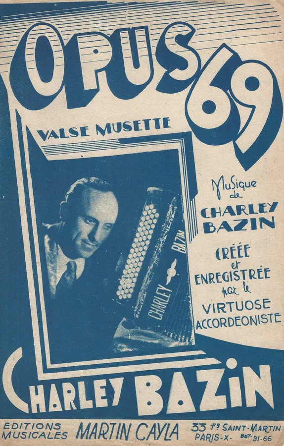 Cover for Charley Bazin | Opus 69 | Piano | Accordion