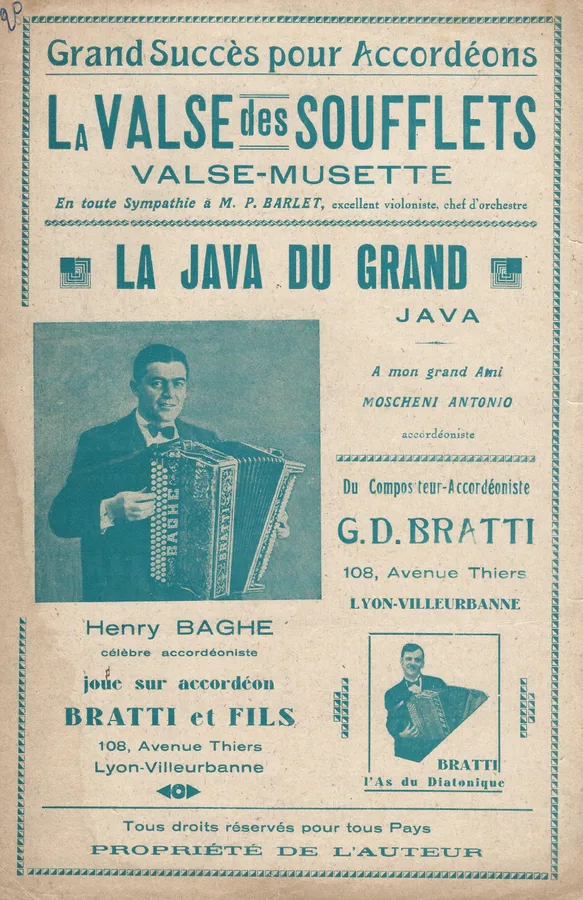 Cover for G.D. Bratti | La Java du Grand | Accordion