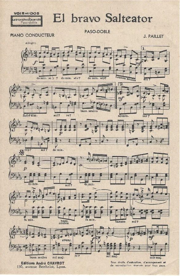Cover for J. Paillet | El bravo Salteador | Orchestra