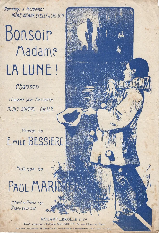Cover for Paul Marinier | Emile Bessiere | Bonsoir Madame la Lune | Chanson