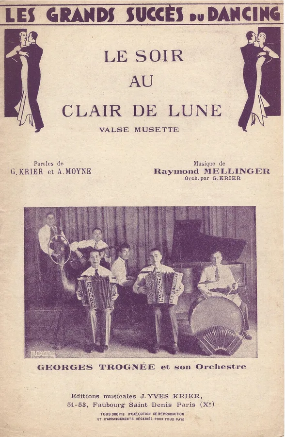 Cover for Raymond Mellinger | G. Krier | Le soir au clair de lune | Piano | Accordion