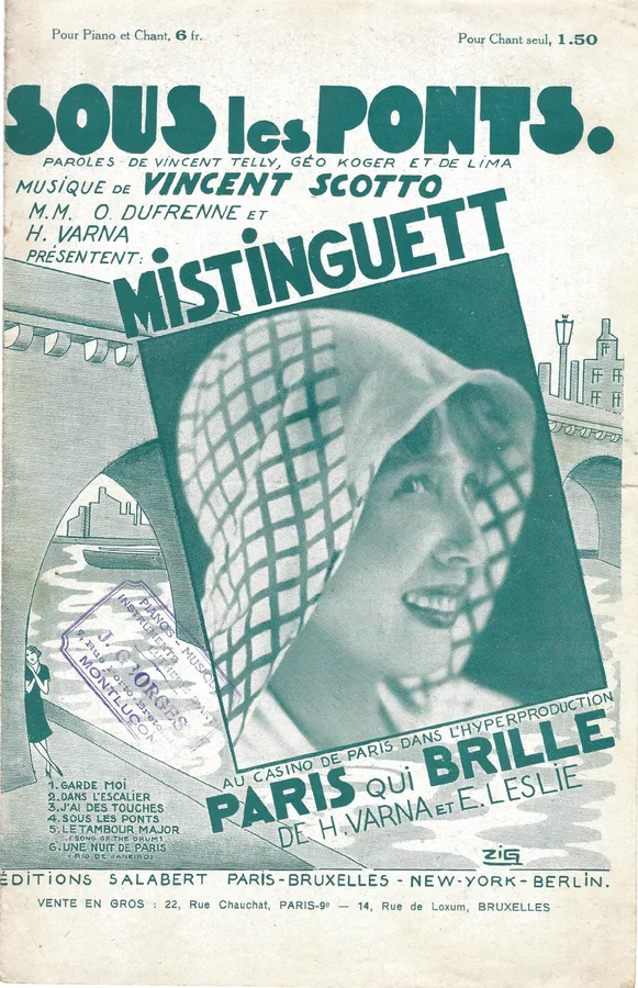 Cover for Vincent Scotto | Mistinguett | Sous les Ponts | Chanson