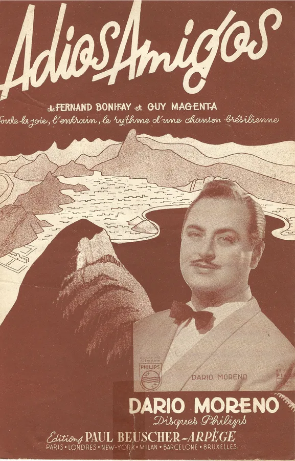Cover for Dario Moreno | Guy Magenta | Adios Amigos | Chanson