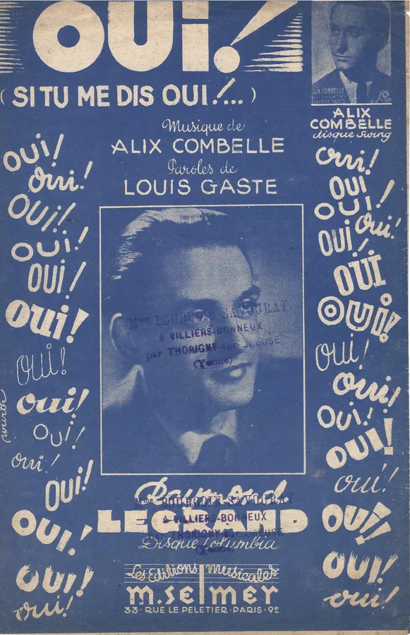 Cover for Raymond Legrand | Alix Combelle | Oui! | Chanson
