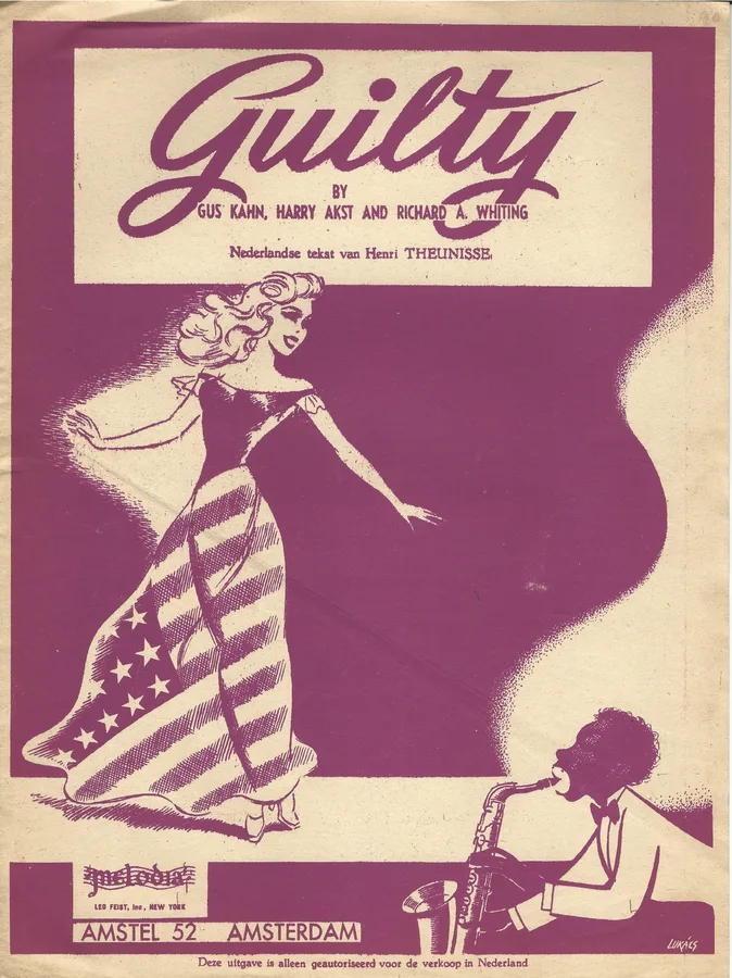 Cover for Richard A. Whiting | Gus Kahn | Guilty | Piano | Vocals