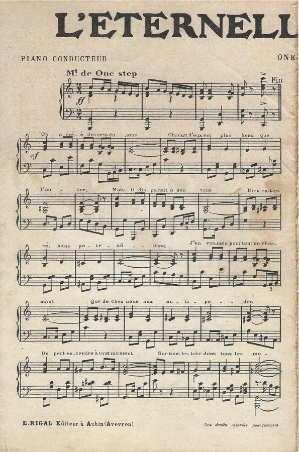 Cover for M. Rigal | L'eternelle Chanson | Orchestra