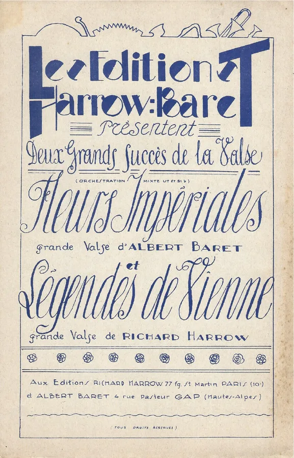 Cover for Richard Harrow  | Legendes de Vienne | Accordeon