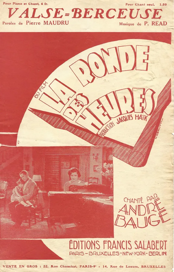 Cover for P. Read | Andre Bauge | Valse Berceuse | Vocals