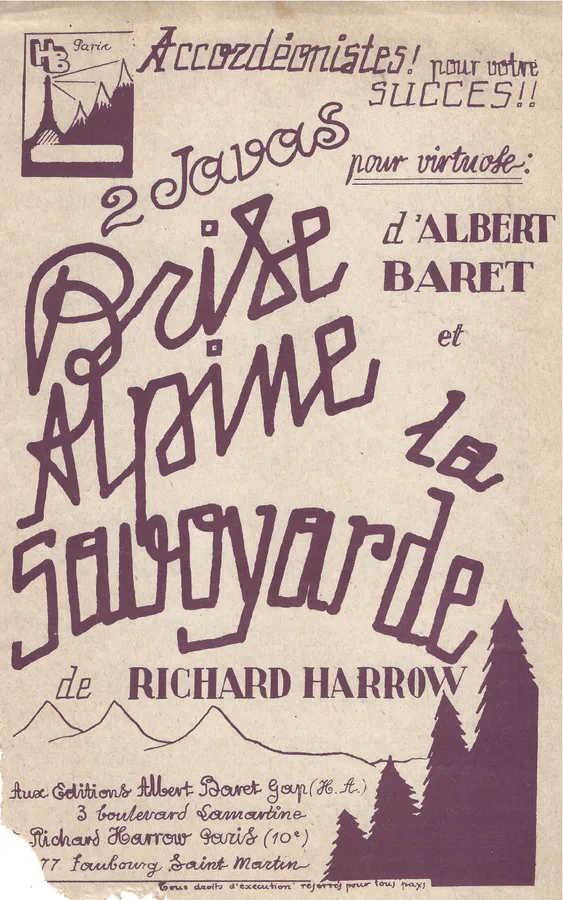 Cover for Albert Baret | Brise Alpine | Accordion