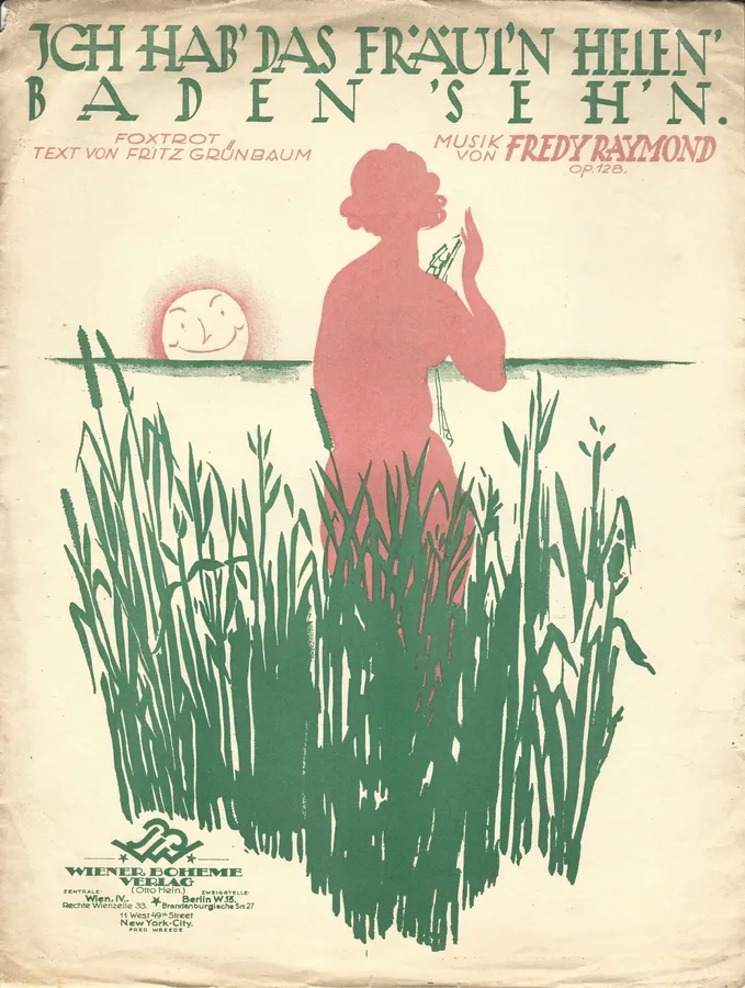 Cover for Fredy Raymond | Ich hab' das Fraul'n Helen' Baden 'seh'n (1925) | Piano | Vocals