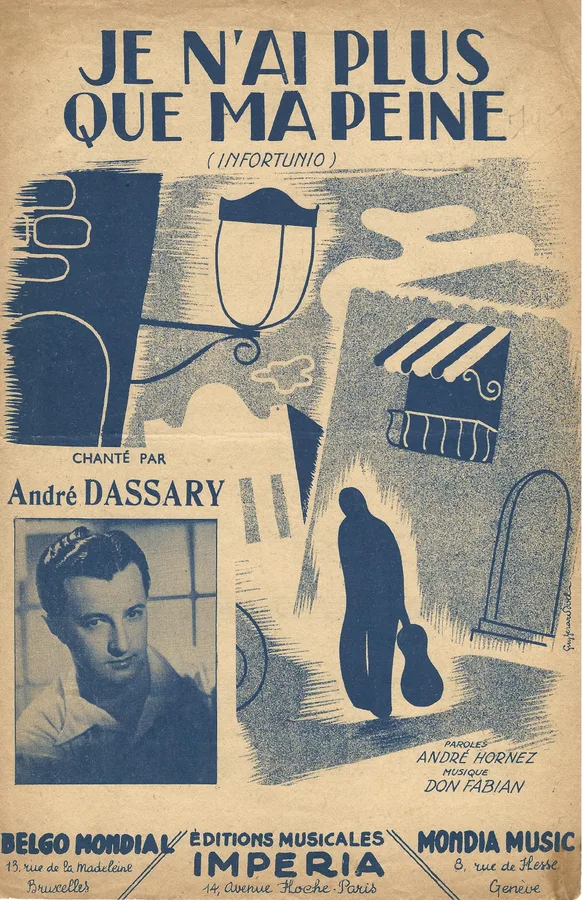 Cover for Andre Dassary | Don Fabian | Je n'ai plus que ma peine | Vocals