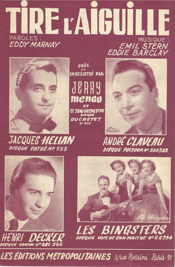 Cover for Jacques Helian | Andre Claveau | Emil Stern | Tire l'Aiguille | Vocals