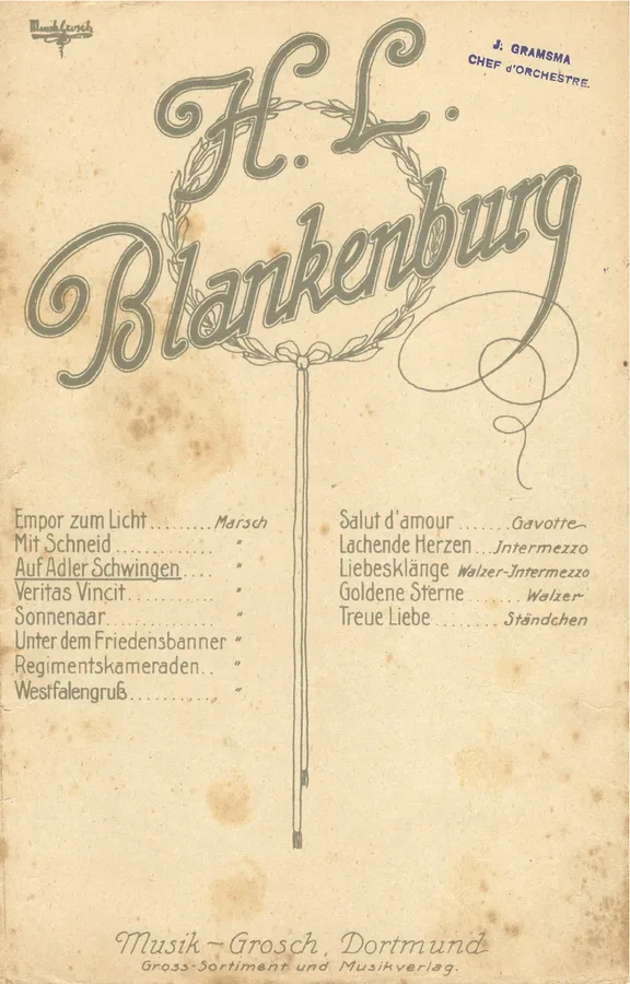 Cover for H.L. Blankenburg | Auf Adler Schwingen | Piano