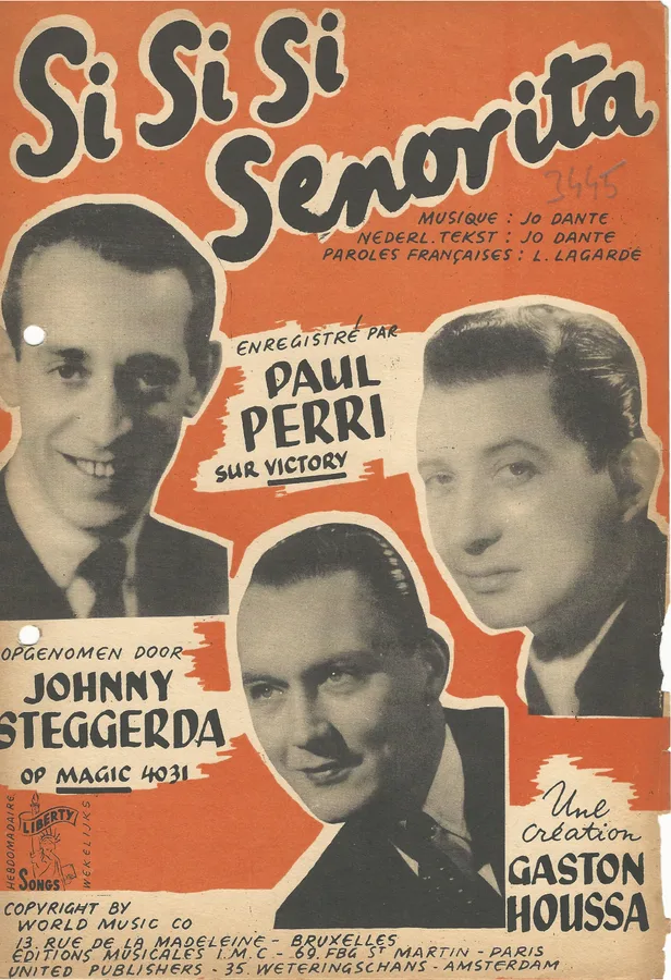 Cover for Johnny Steggerda | Jo Dante | Si Si Si Senorita | Piano | Vocals