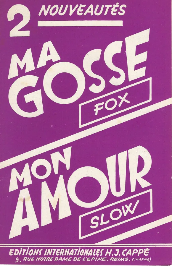Cover for H.J. Cappe | Ma Gosse | Violon | Accordeon