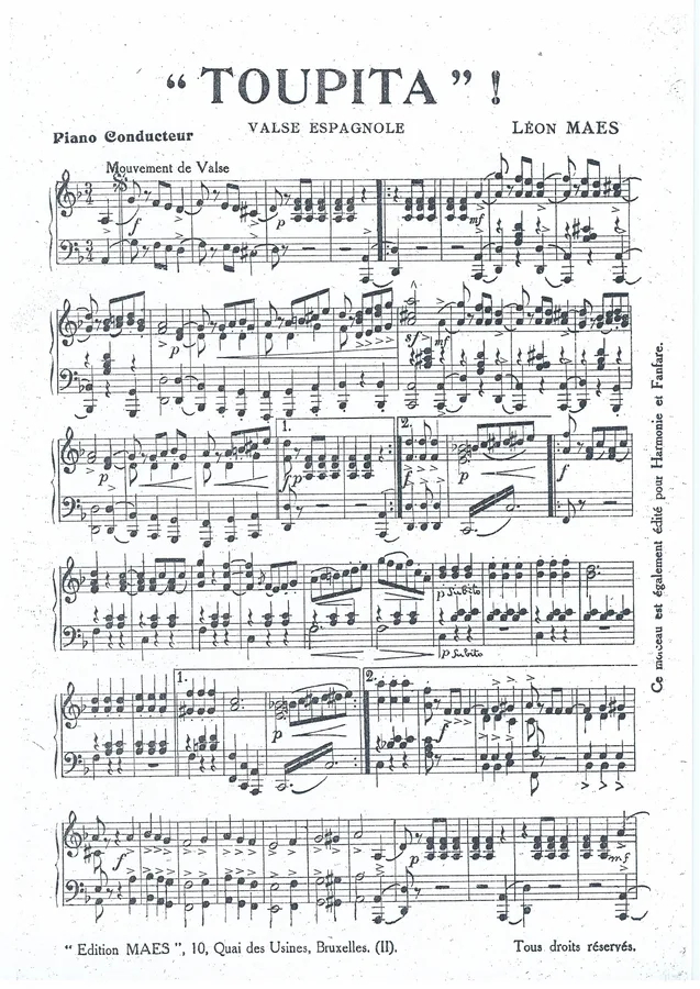 Cover for Leon Maes | Toupita | Orchestra