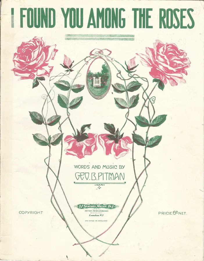 Cover for George B. Pitman | I found you among the roses | Piano | Vocals