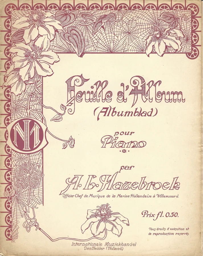 Cover for A.L. Hazebroek | Feuille d'Album | Piano