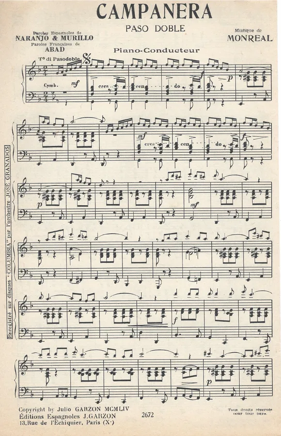 Cover for Monreal | Campanera | Piano