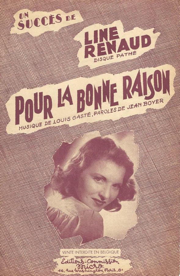 Cover for Line Renaud | Louis Gaste | Pour la Bonne Raison | Vocals