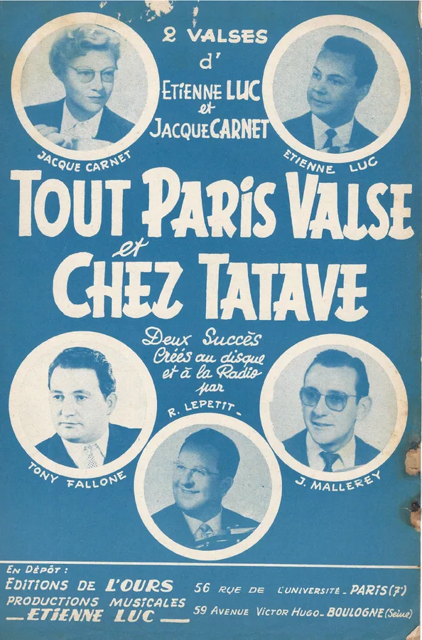 Cover for Jacque Carnet | Etienne Luc | Chez Tatave | Accordeon