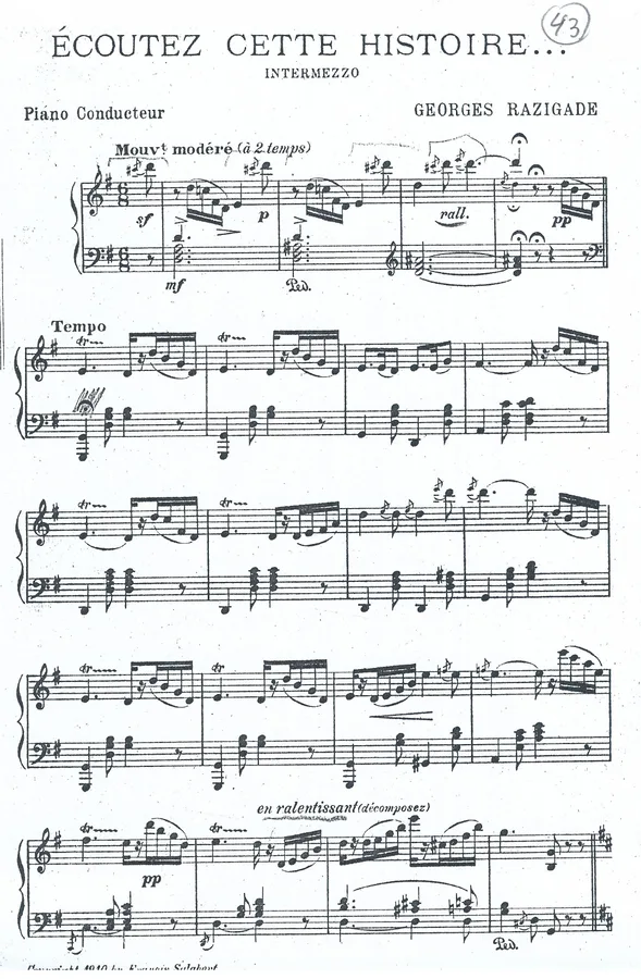 Cover for Georges Razigade | Ecoutez Cette Histoire | Orchestra