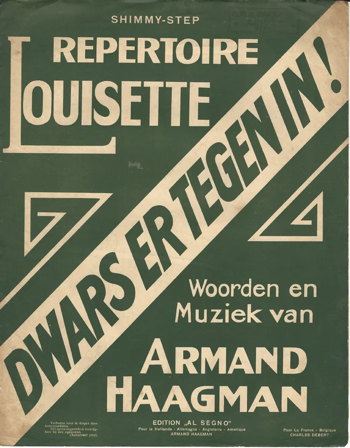 Cover for Louisette | Armand Haagman | Dwars er tegen in | Piano | Vocals