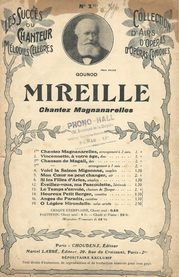 Cover for Ch. Gounod | Mireille | Chanson | Duet