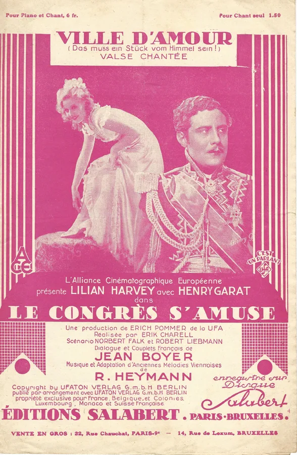 Cover for W.R. Heymann | Henry Garat | Ville d'Amour | Chanson