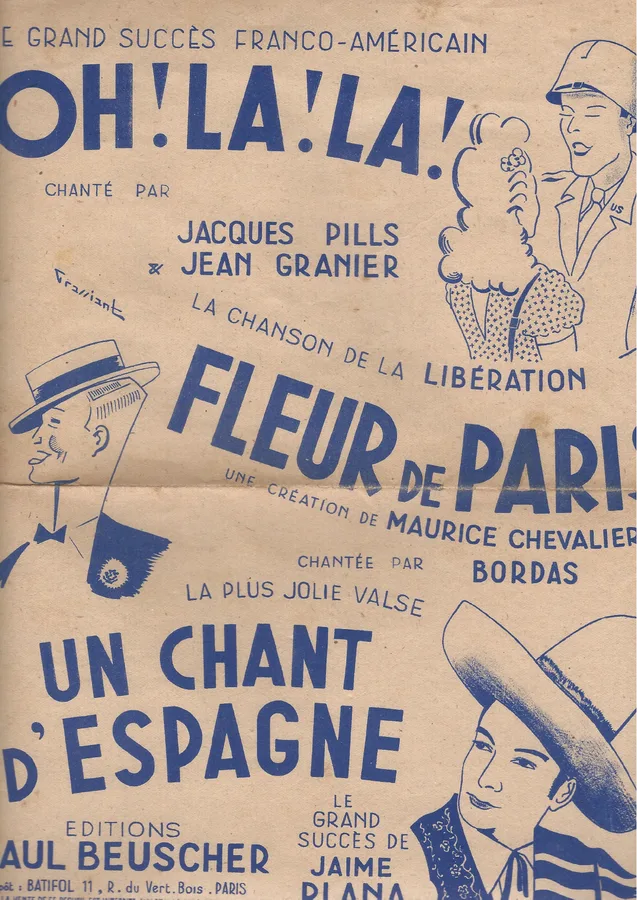 Cover for Henri Bourtayre | Maurice Chevalier | Fleur de Paris | Chanson | Accordeon
