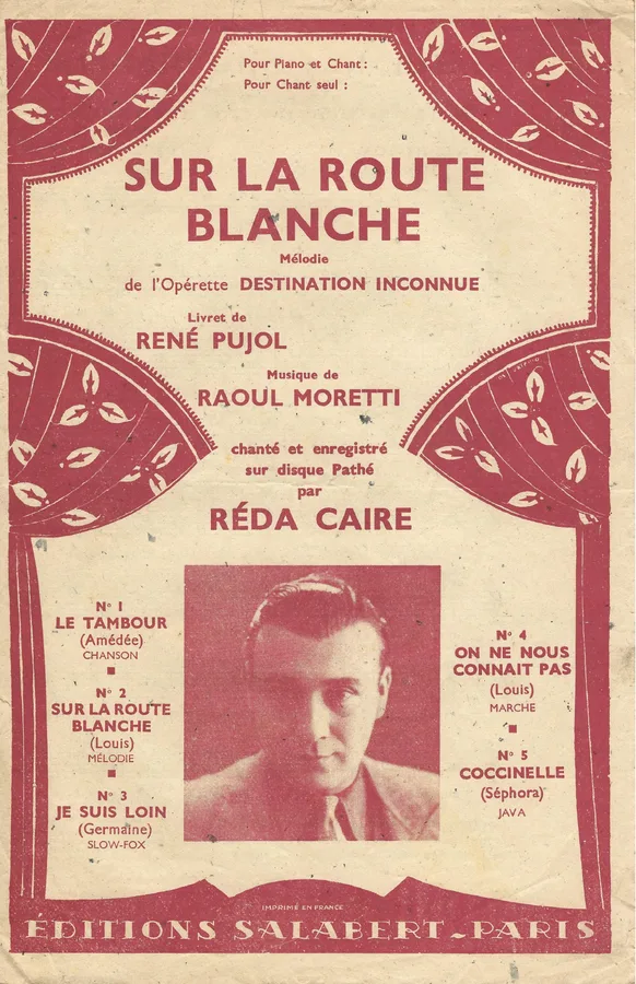 Cover for Reda Caire | Raoul Moretti | Sur la route blanche | Vocals