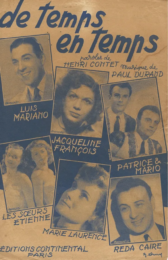 Cover for Paul Durand | Louis Mariano | Jaqueline Francois  | De temps en temps | Vocals