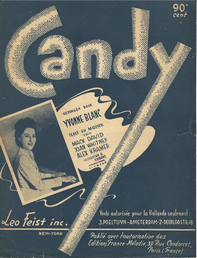 Cover for Alex Kramer | Joan Whitney | Yvonne Blanc | Candy | Piano | Vocals