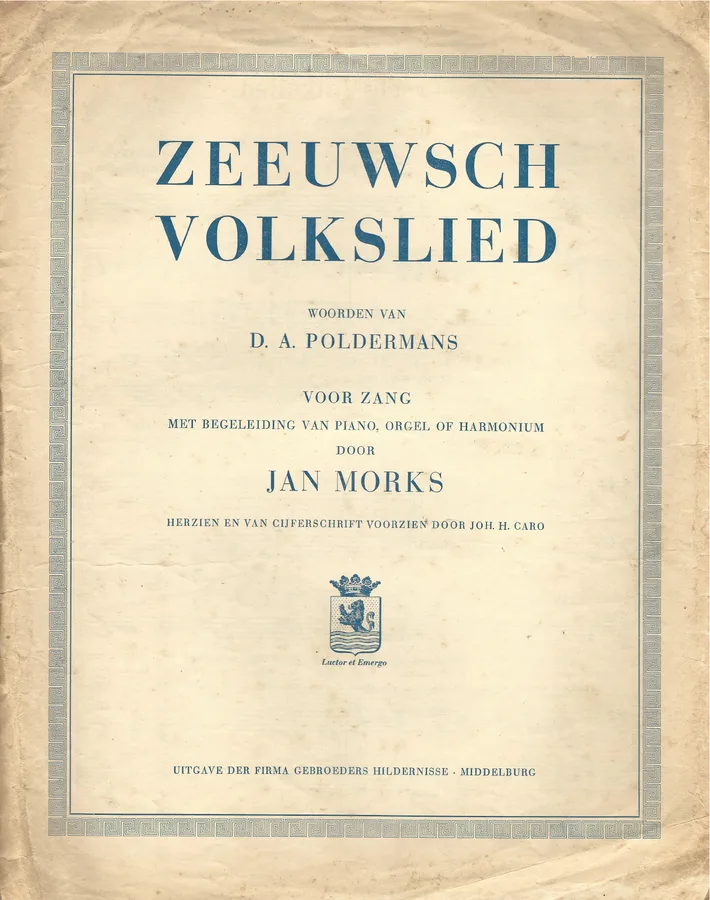 Cover for Jan Morks | Zeeuwsch Volkslied | Piano | Vocals