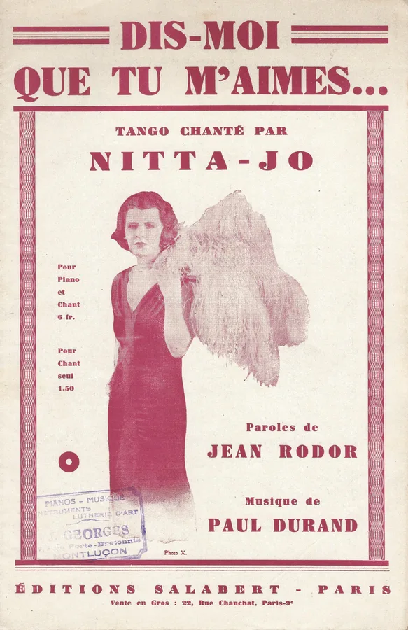 Cover for Nitta-Jo | Paul Durand | Dis Moi Que Tu M'Aimes | Chanson