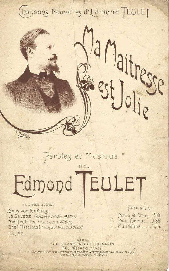 Cover for Edmond Teulet | Ma Maitresse est Jolie | Vocals