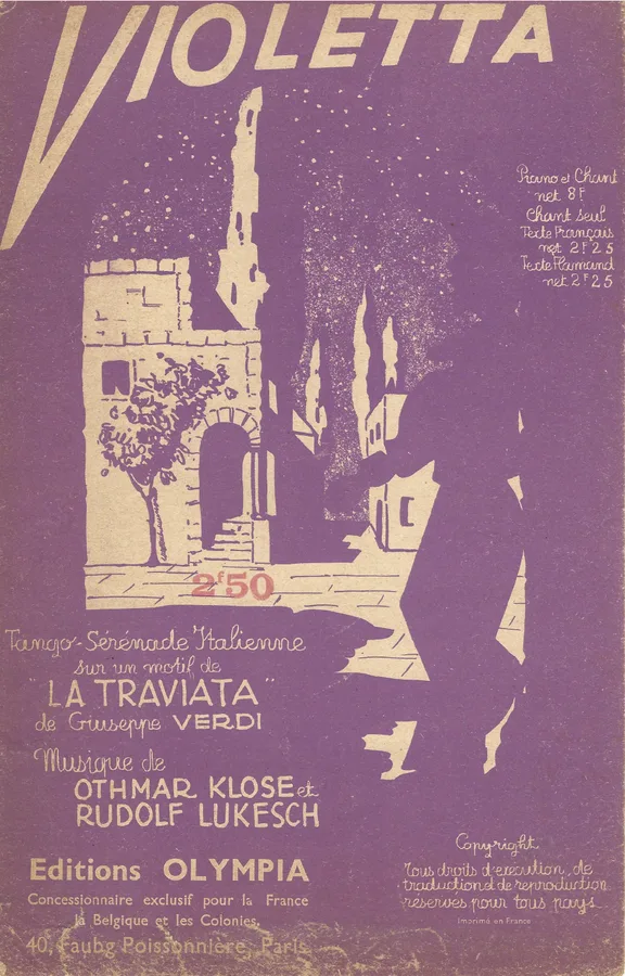 Cover for Giuseppe Verdi | Othmar Klose | Violetta | Vocals