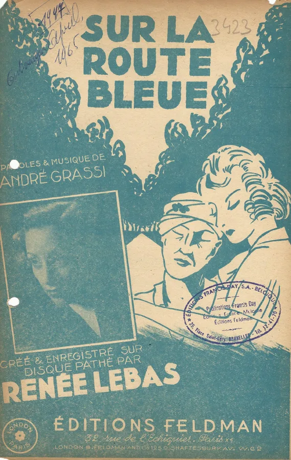 Cover for Renee Lebas | Andre Grassi | Sur la route bleue | Accordeon | Vocals