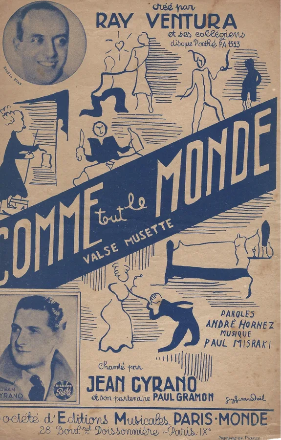 Cover for Jean Cyrano | Paul Misraki | Comme tout le Monde | Chanson