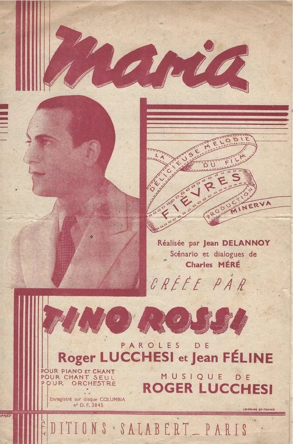 Cover for Tino Rossi | Roger Lucchesi | Maria | Chanson with guitar