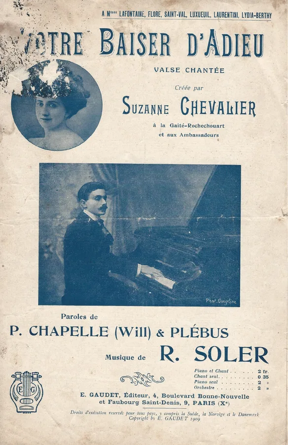 Cover for Raoul Soler | Suzanne Chevalier | Votre Baiser d'Adieu | Chanson
